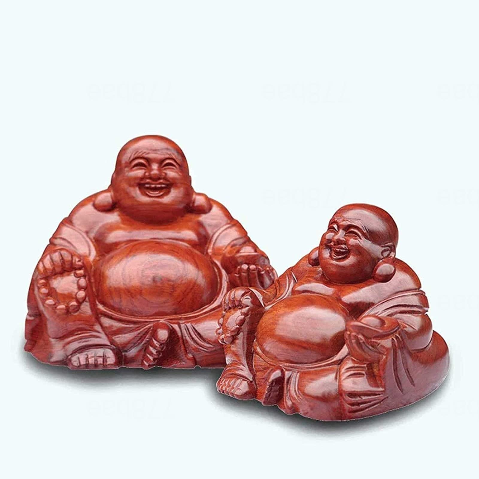 木製 笑顔の仏像 彫刻 約60cm Amazon.co.jp: 愉快仏笑像- 木質仕上げ大腹仏の快楽の本質- 東