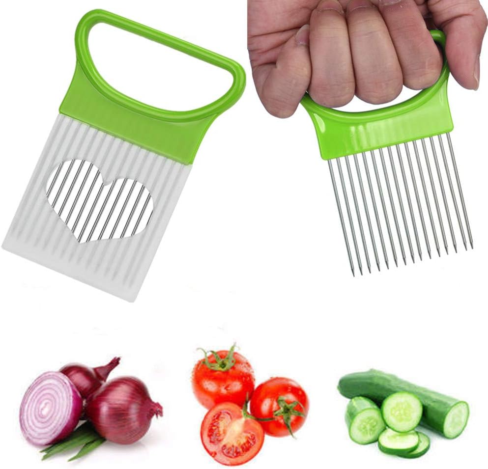 Food Slice Assistant,Multiple Function Onion Holder Slicer