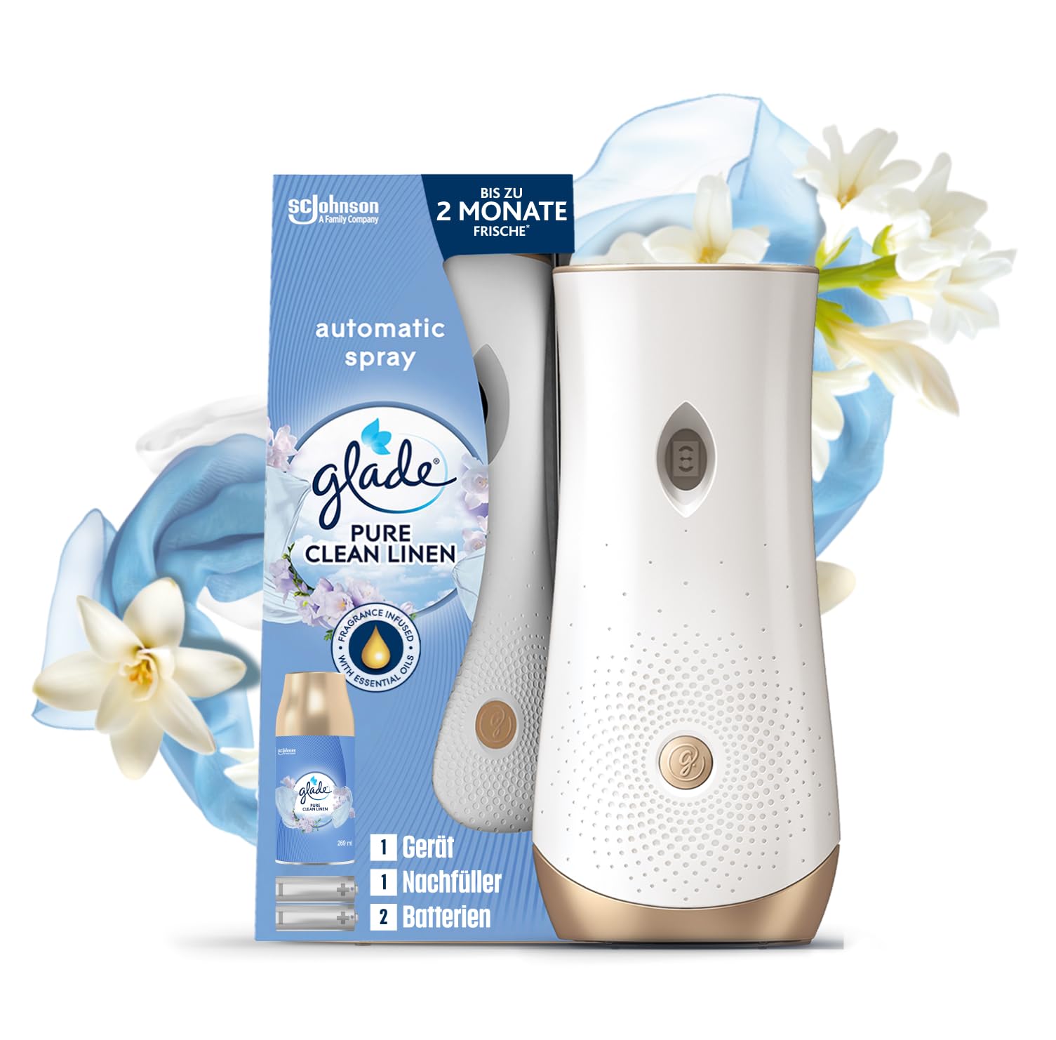 Glade Automatic Spray Starter-Set, 1 Halter & 1 Nachfüller