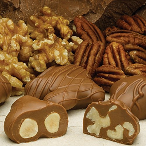 Philadelphia Candies Milk Chocolate Covered Assorted Nuts, 1 Pound Gift Box (Almond, Brazil, Cashew, Hazelnut, Pecan, Walnut) #TOP1
