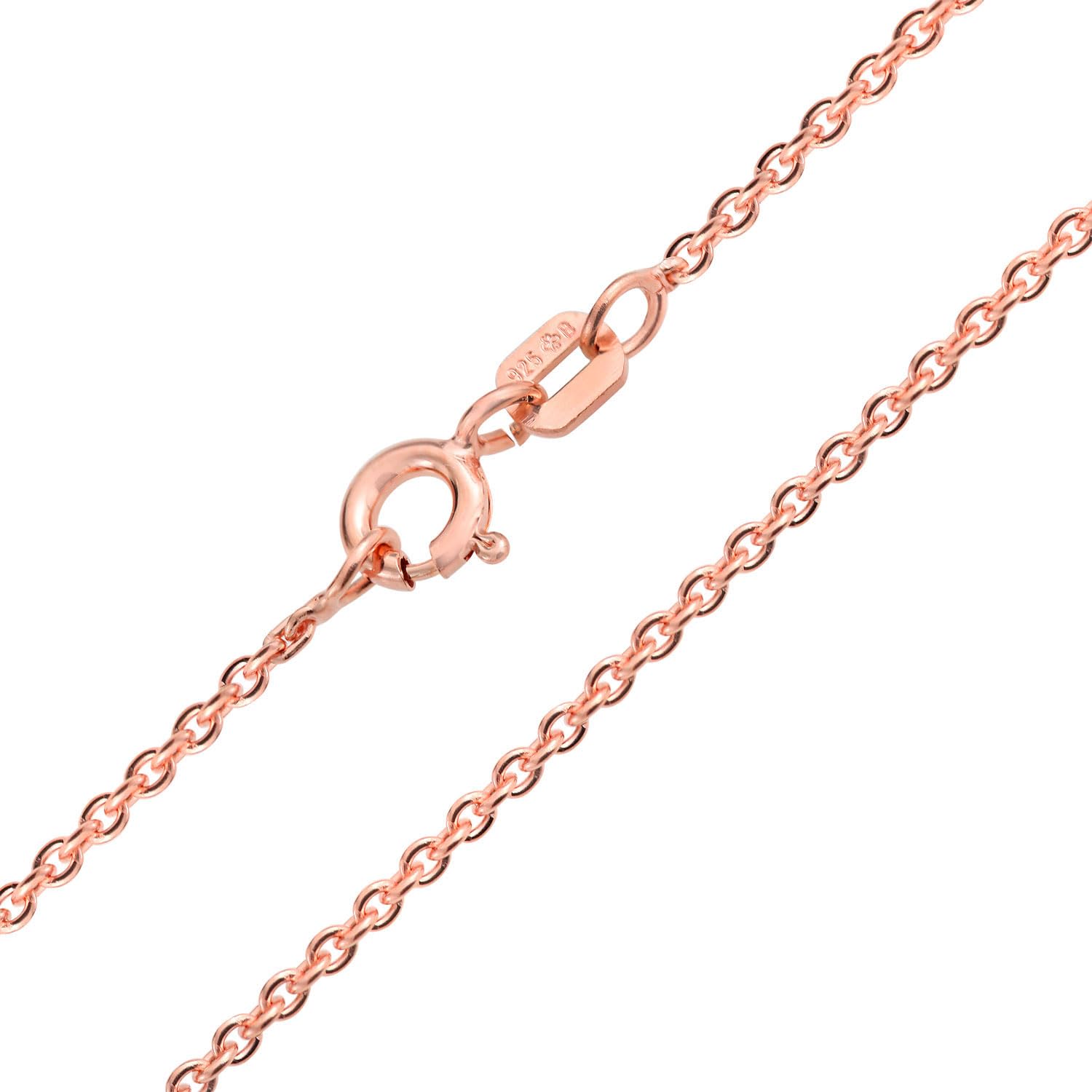 Bling Jewelry Classic Fine Thin 1-2.5 MM Strong Rolo Link Cable Chain Necklace for Women Men Yellow 14K Rose Yellow Gold Plated Overlay .925 Sterling Silver 16,18,20,24 Inch - Image 2