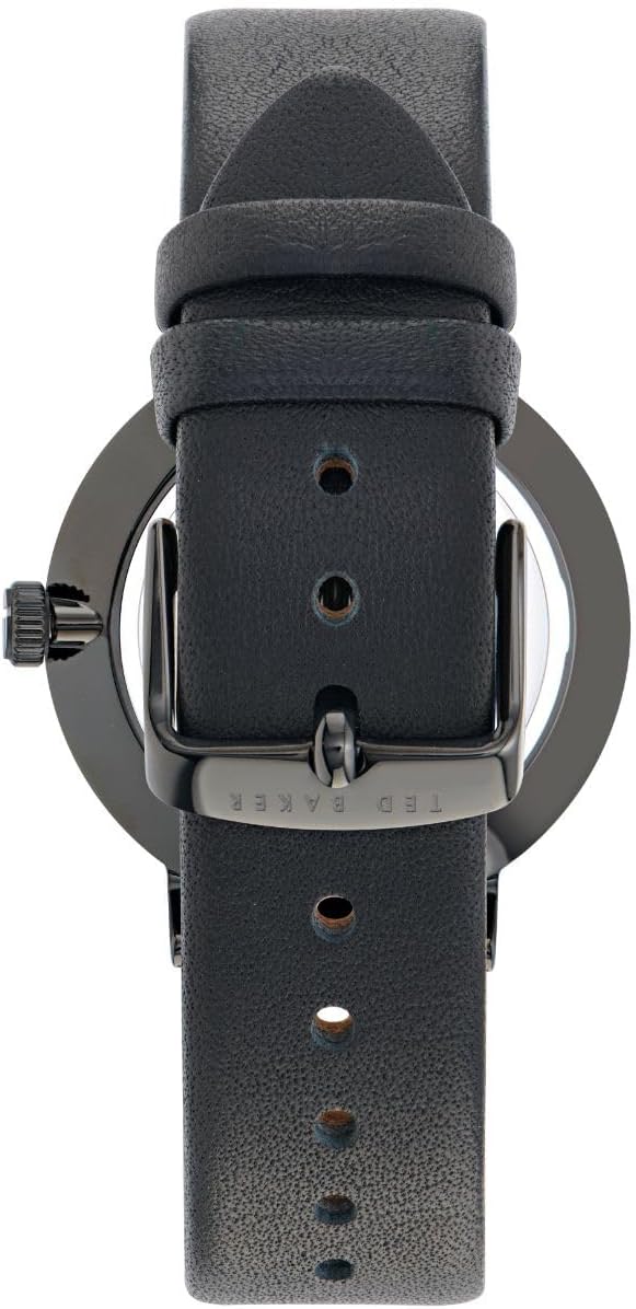 Ted Baker Gents Black Eco Genuine Leather Strap Watch (Model: BKPPGF3069I)