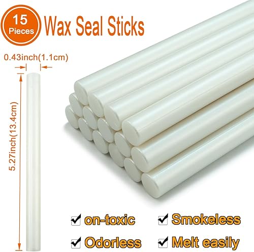 Miniatura 8 de 15 barras de sellado de cera, para tarjetas de felicitación de cartas, sellado de vino, manualidades, invitaciones de boda y fiesta (rosa perla)