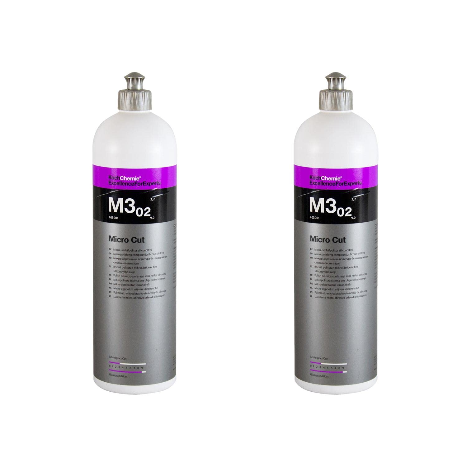 Koch Chemie M3.02 Micro Cut - Abrillantador antiholograma (2 unidades, 1 L)