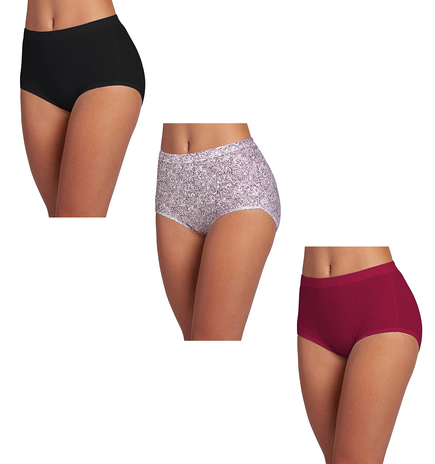 pepperika Women's 100% Soft Breathable Cotton Hipster Underwear Brief Panties Combo (Colours and Prints May Vary)-picture-49