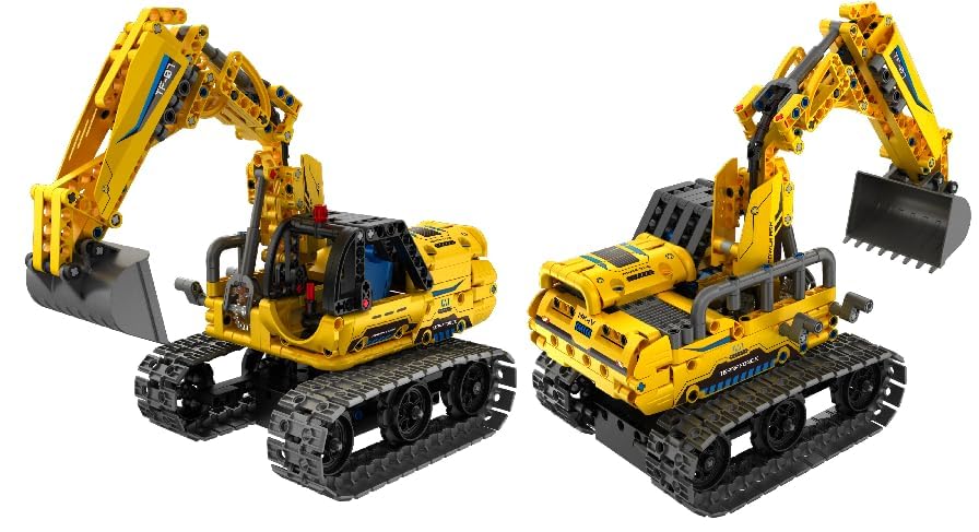 Sillbird Kit di escavatori da costruzione, con telecomando, regalo STEM per