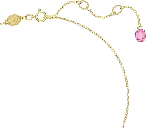 Miniatura 3 de Swarovski Florere Colección de collares y pendientes, cristales rosados, cristales amarillos, acabado metálico dorado