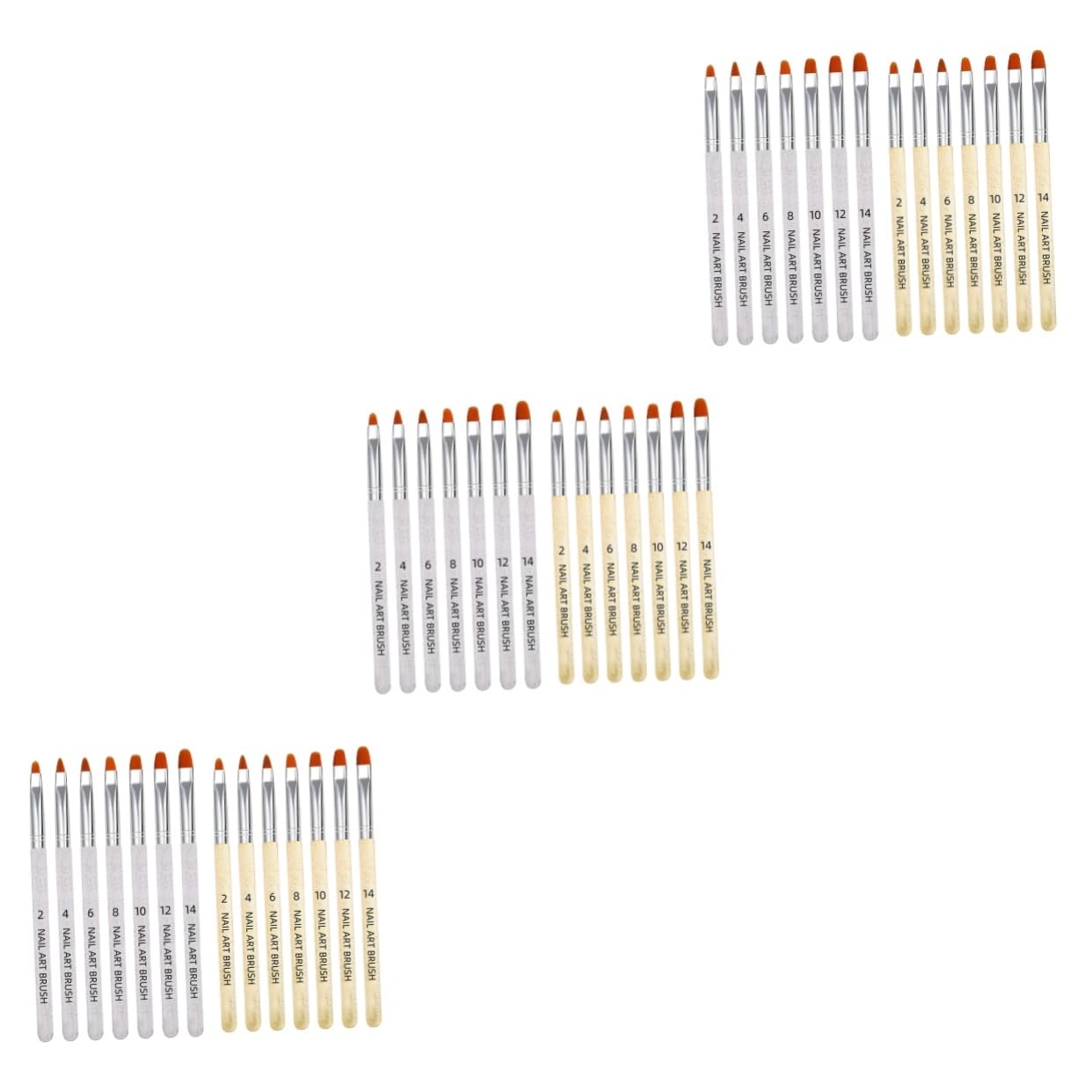 Healvian Set Di 3 Pennelli Per Nail Art Pennelli Per Punteggiatura Pennelli Per Pittura Pennelli Per Manicure Facili Da Usare 14 Pezzi*3