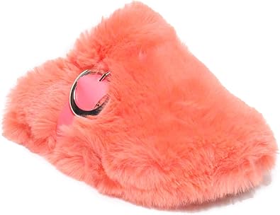 Fuzzy closed toe slippers Clearance