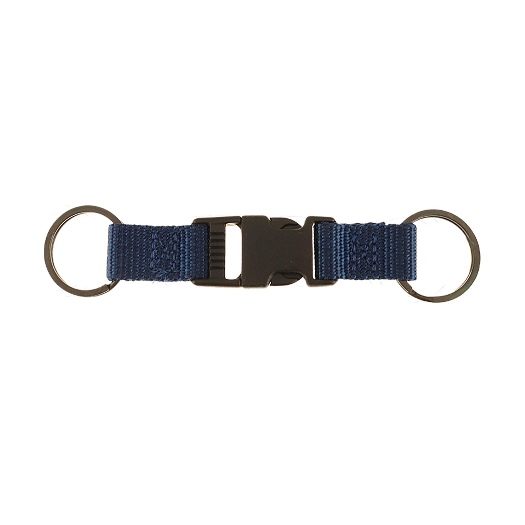 Thomas Bates Sidewinder Keystrap with Webbed Fabric Metal Key Rings and Metal Free Side Release Buckle
