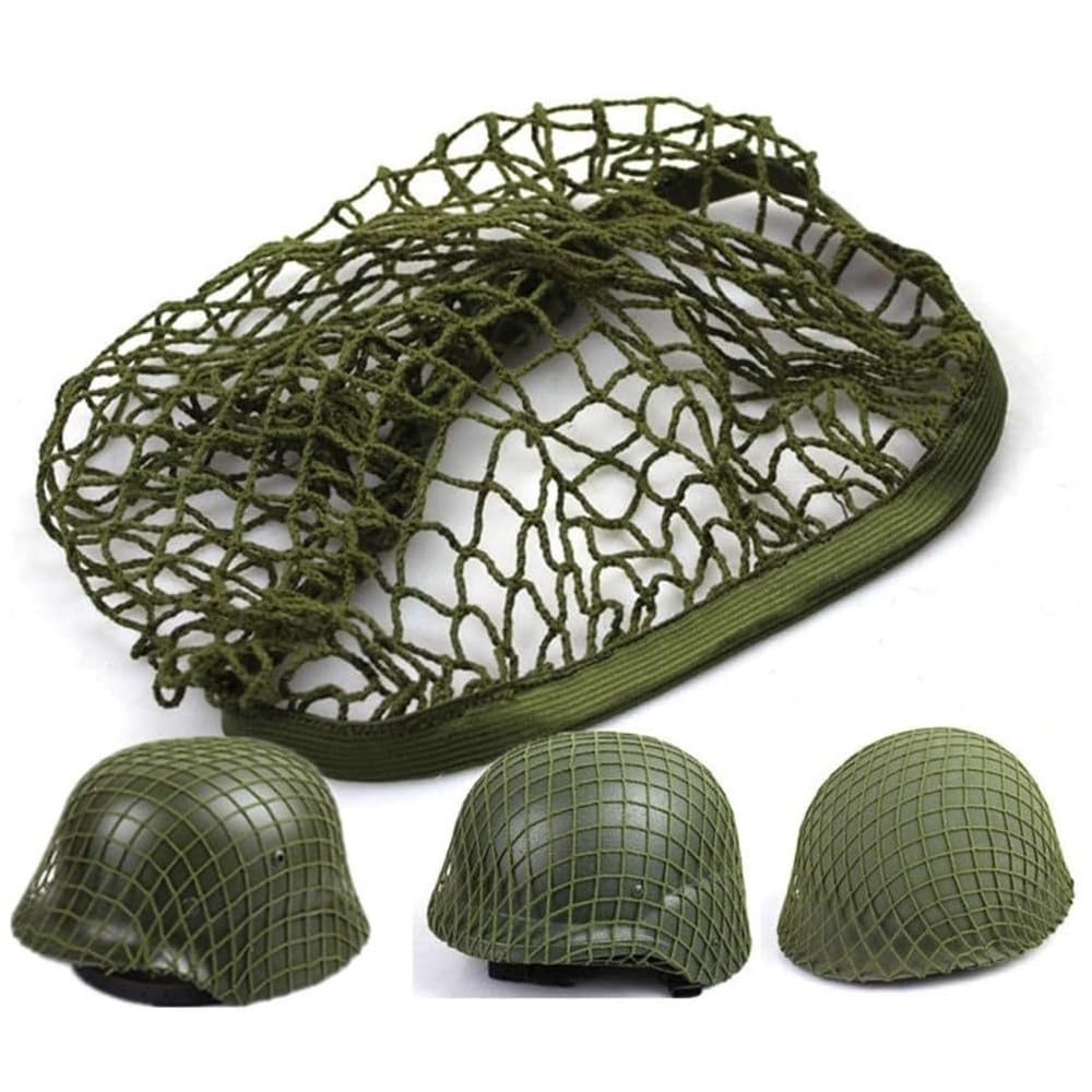 WW2 Replica US M1 Helmet Thin Net Cover Webbing Tactical Helmet Cover Green Repro