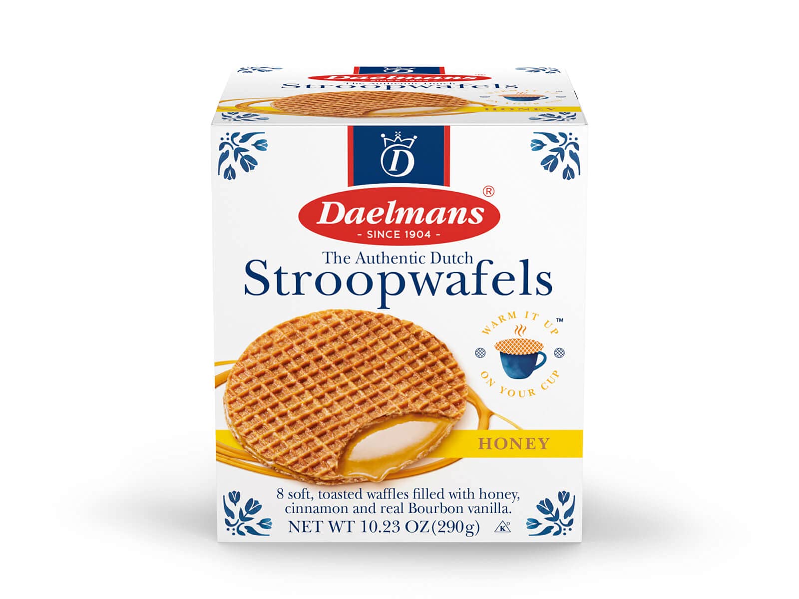 Buy DAELMANS Stroopwafels, Dutch Waffles Soft Toasted, Honey, Office Snack, Jumbo Size, Kosher