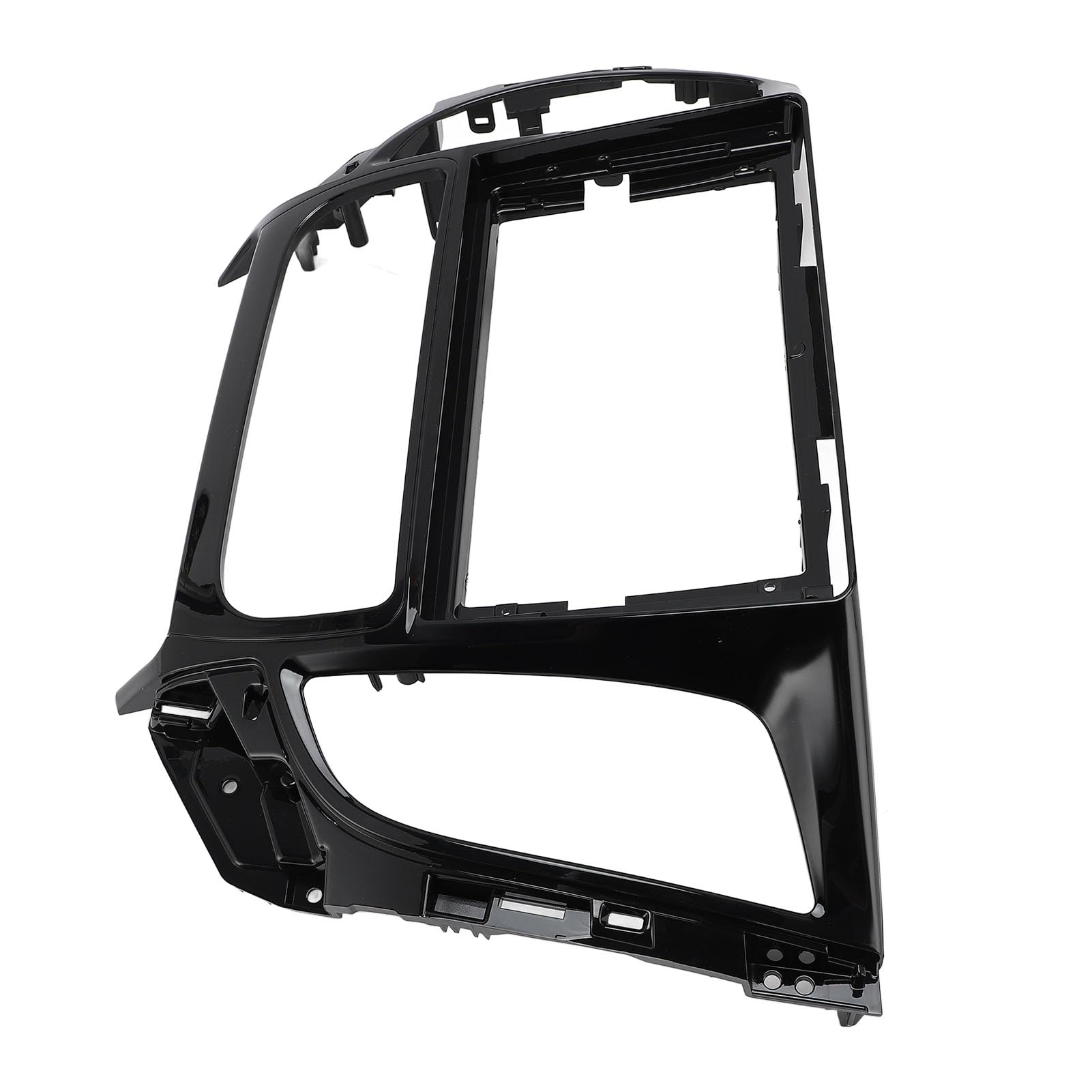 Jiawu 2 DIN Fit Navigation Ramka Radiowa dla Triton 2015-2018, Elegancki Czarny Panel Stereo DVD, Komenda Płyty Instalacyjnej Prostej Pojazdu (z przewodem zasilającym)