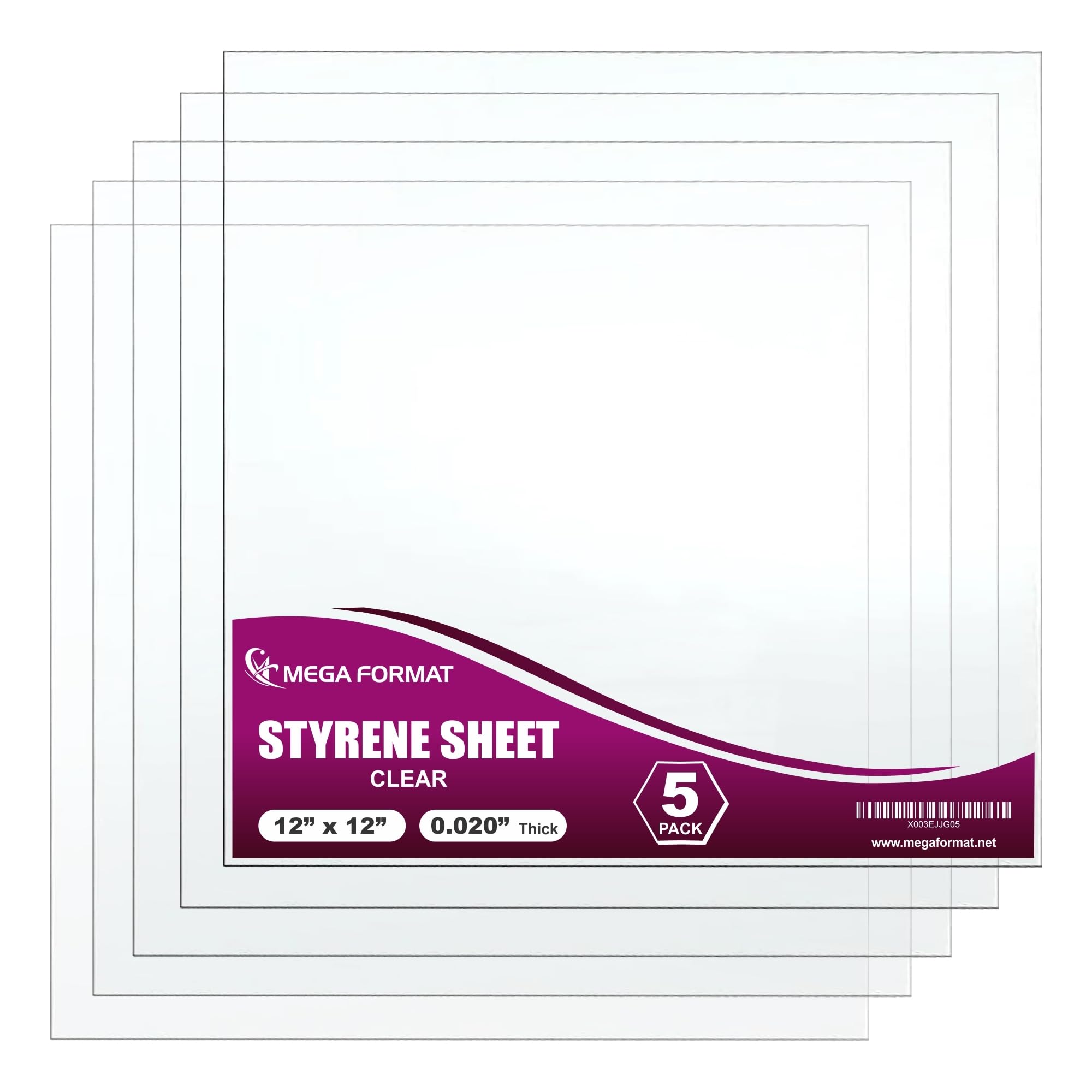 White Polystyrene Sheets - Craft & Display Plastic -23