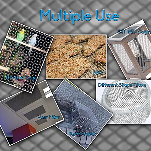 2pack 304 pretty sturdy 12 x 24310mm x 610mm 5 mesh wire mesh screen stainless screen mesh screen never rust hard and heat resisting wire mesh used for many projects by valchoose