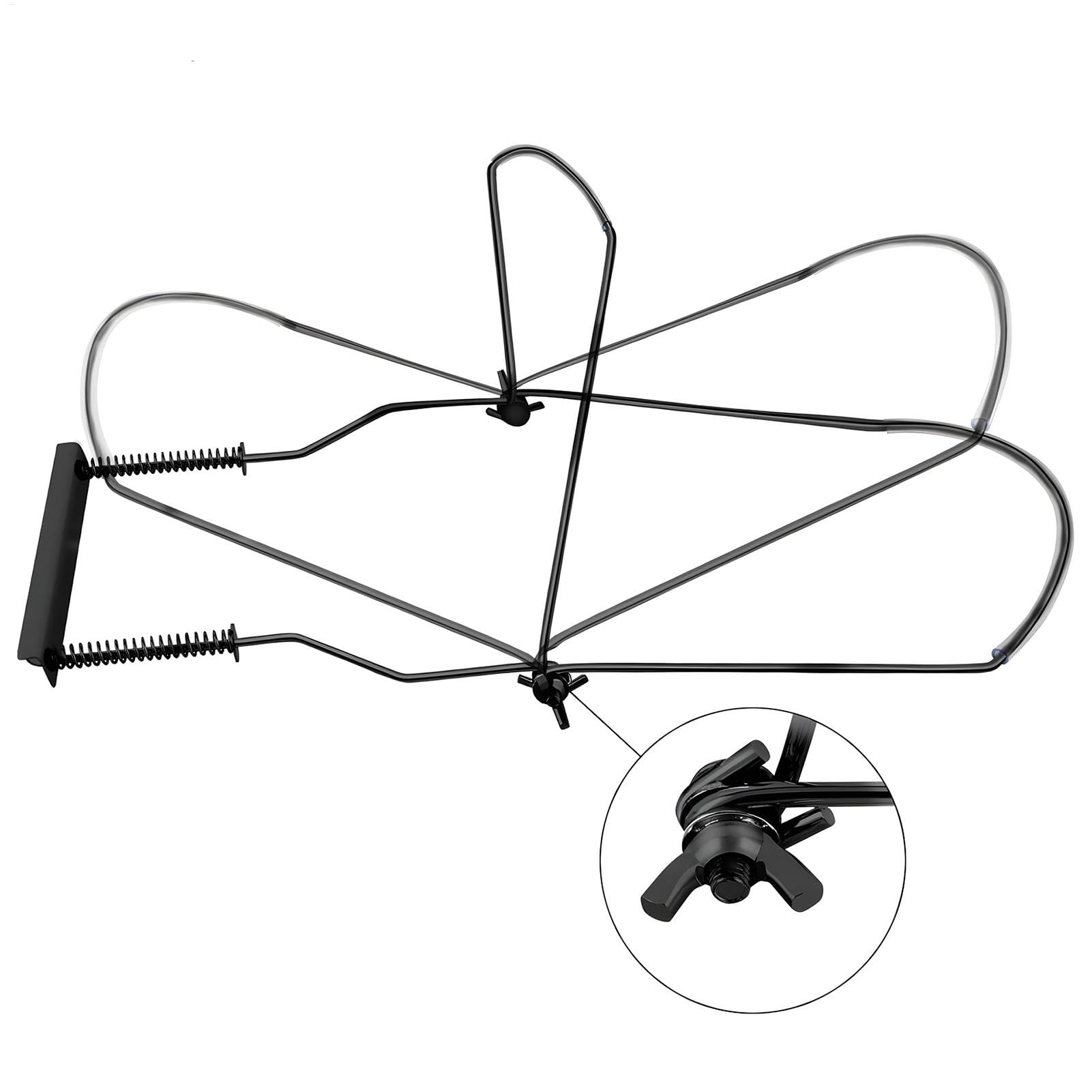 Support d'harmonica professionnel Générique, support d'harmonica 10 trous | Support d'harmonica à 10 trous, support de cou en métal noir anti-rayures, accessoire de Support professionnel pour adulte