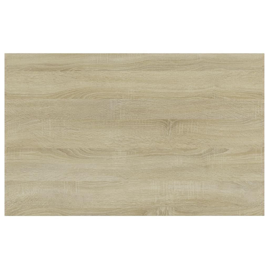 8 unidades de madera de roble Sonoma, 80 x 50 x 1,5 cm, estante para pared, estantería de carga pesada, como almacenamiento y espacio de almacenamiento en el salón, oficina o garaje