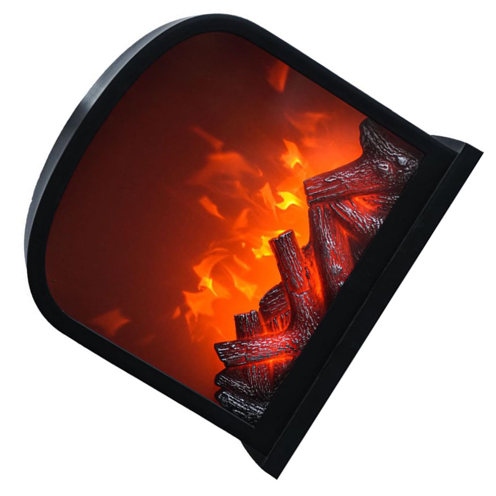 PANFHGFG Handcrafted Tabletop Lamp Soft LED Lighting Retro Home Accent for Bedroom Decor Square Fireplaces Night Light Decors