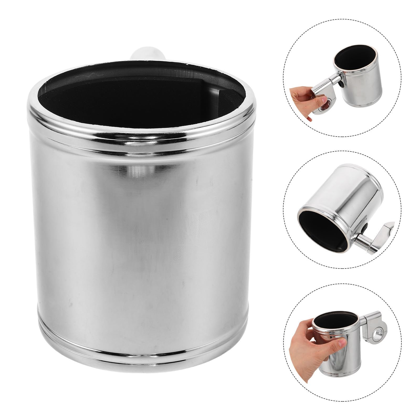 Healeved Soporte para Botella de Motocicleta Resistente al Clima Portabotellas de Aluminio y Hierro Compatible Manillares de 7/8 a 1-1/4, Diseño Moderno para Bicicletas y Motos
