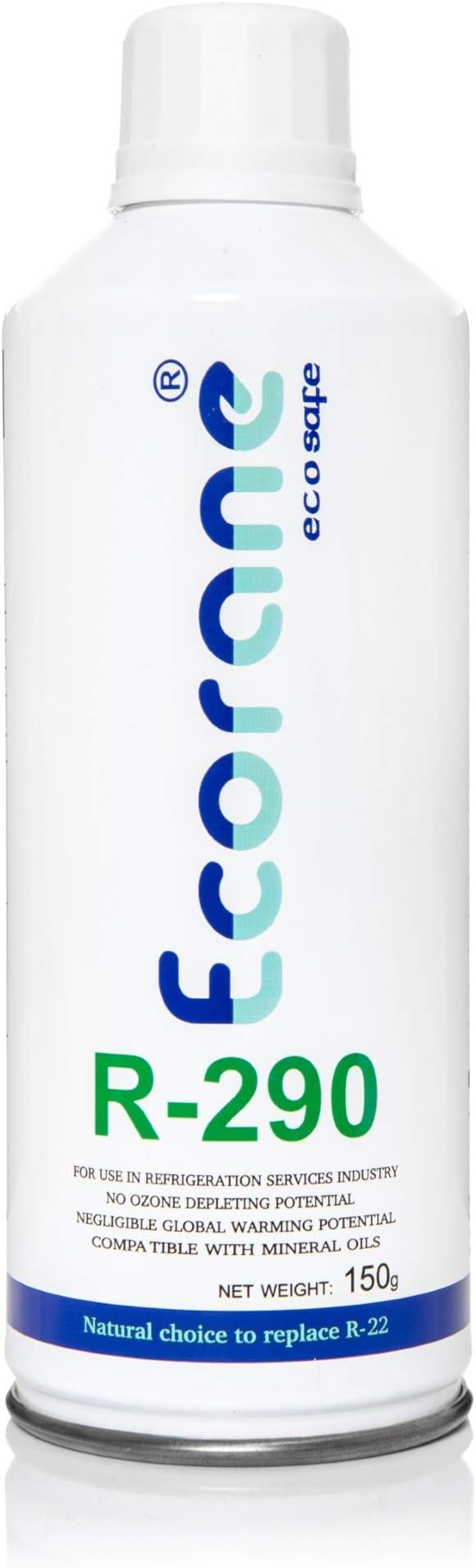 Portable High Purity Good Propane r290 refigerant Gas Cylinder Canister Suitable for use in a Range of Refrigeration and air Conditioning Applications. (150gm) (1)