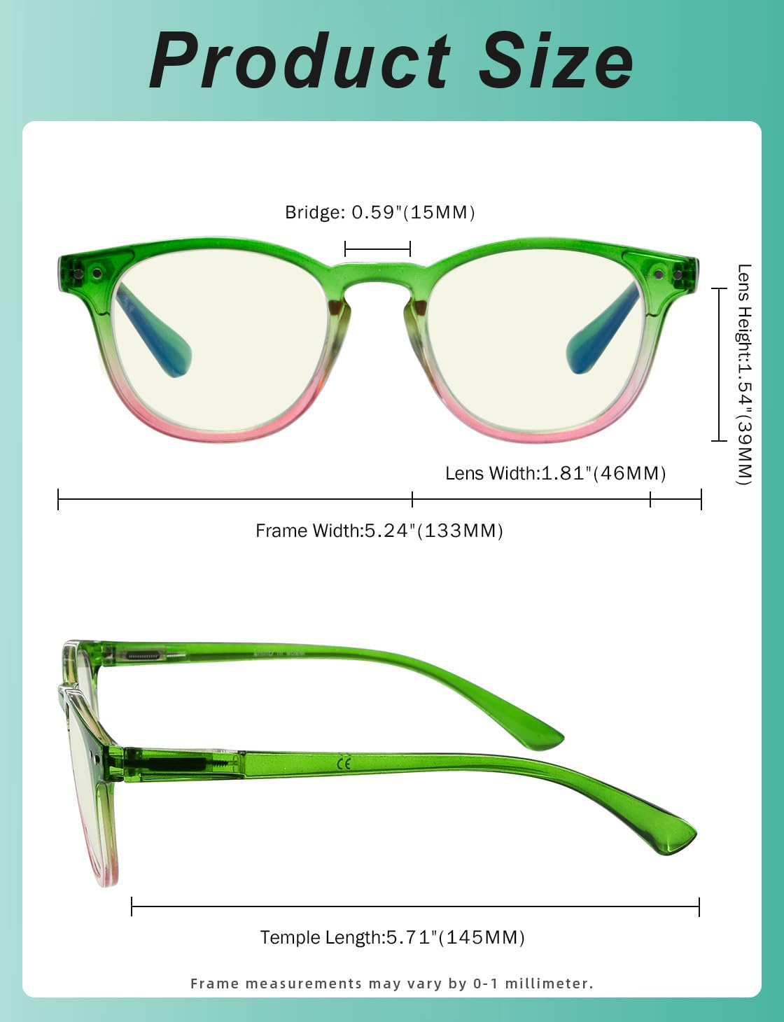 Eyekepper 5 Pack Reading Glasses Blue Light Blocking Digital Eye Strain Computer Readers +3.50