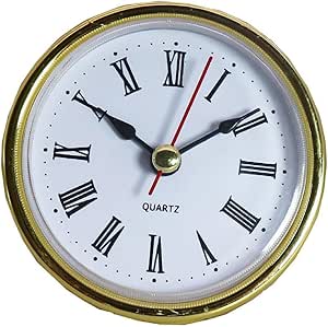 Amazon.com: Stylish 65mm Clock Insert DIY Movement Round Clock Head ...