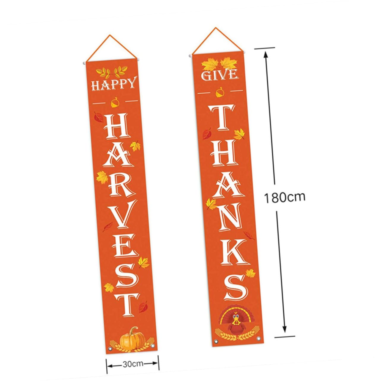 MAGICLULU 2 Paia della porta decorazioni festa halloween segni di buon compleanno decorazioni per la casa happy birthday decorazioni striscione del del ringraziamento