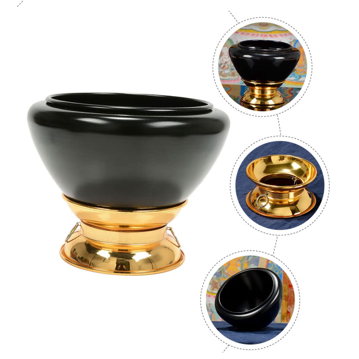 2 pezzi Ciotola musicale Chakra Campane tibetane Meditazione Musica Ciotola tibetana in metallo Ciotola per il relax Ciotola per yoga Strumenti musicali Ciotola per meditazione Per Buddha Rame Nepa