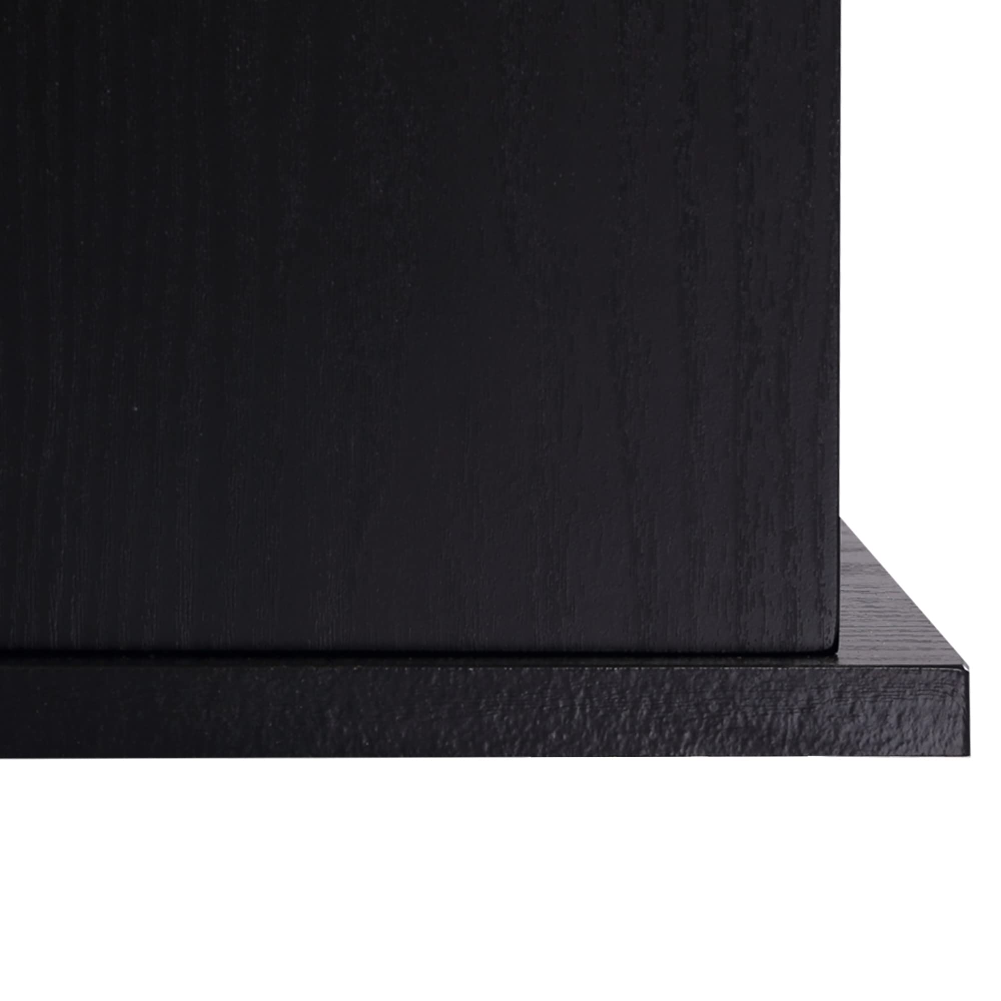 HOMCOM Scrivania per Computer Moderna con Cassetti, Ripiani e Tastiera Estraibile, Scrivania da Ufficio per Casa in Legno Nero 152x60x88cm
