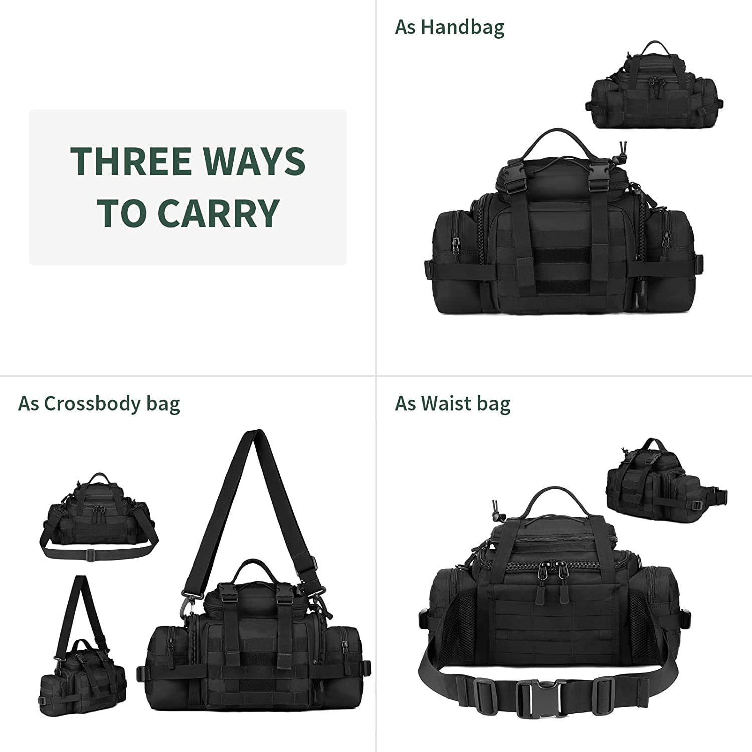 Sacoche Militaire Sac Tactique Poitrine Molle - Sac Bandoulière