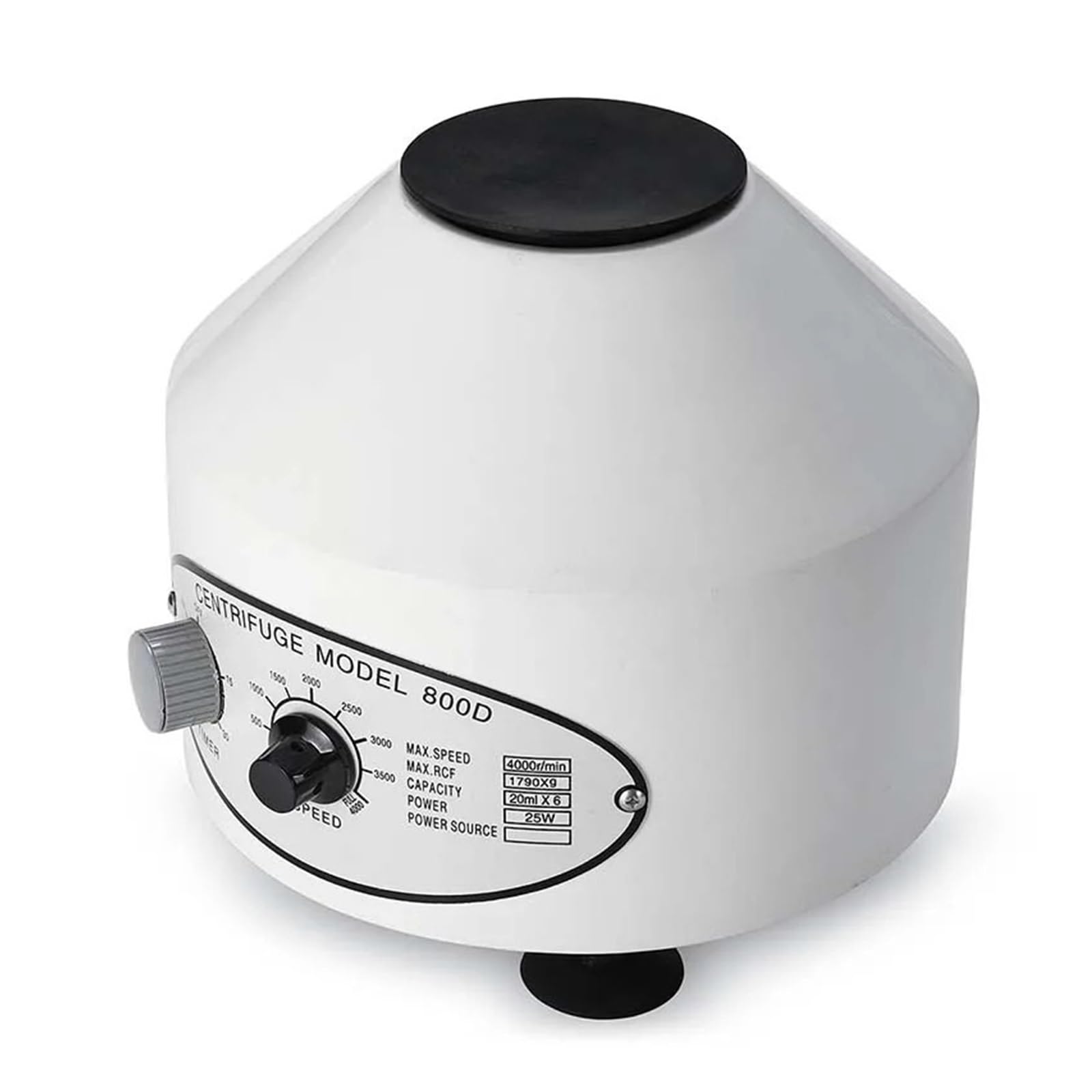 Wydajna Elektryczna Wirówka Laboratoryjna 800D 4000 Obr./min. Do Gabinetu Lekarskiego Instrumenty Laboratoryjne(Nero)