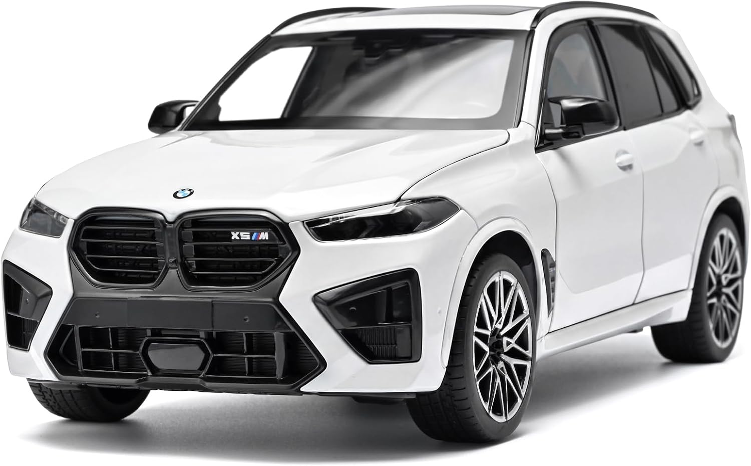 Official Authentic Compatibles for BMW X5M Model Car, 1/18 Scale Diecast Car, Large Alloy Model Car Kit for Adults with Opening Door, Collectible Metal Die Cast Car Gift for Adults-White