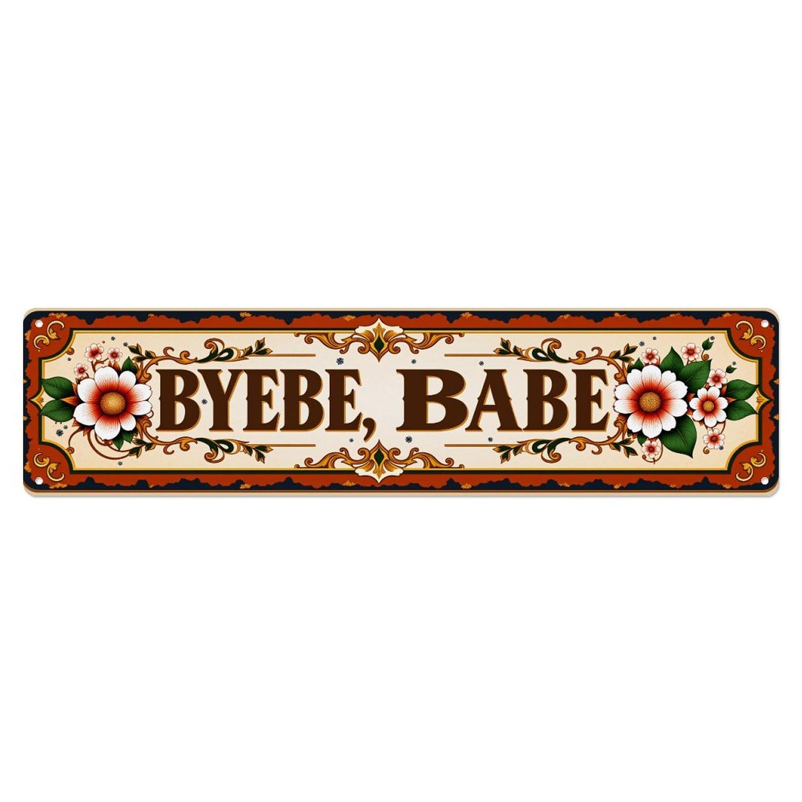 Floral Ornate Vintage Sign Pattern_1 Tin Sign Vintage Metal Poster Retro Bar, Home, Man Cave, Kitchen, Laundry Room Wall Art Decor Gift 4x16 Inch