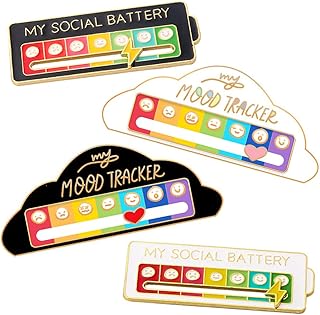 Social Battery Pin - Funny Mood Enamel Pins for Introverts - My Social Battery Slider Pin