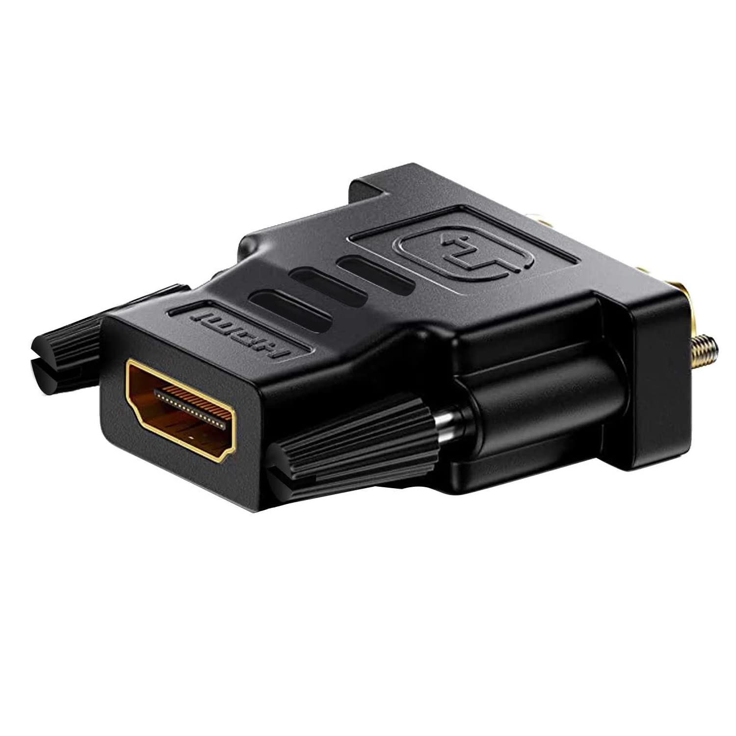 CABLEPELADO - Adattatore da DVI maschio a HDMI femmina, Dual Link (24 + 1 pin), adattatore bidirezionale DVI, 1080P, Full HDTV, compatibile con PS3/PS4, TV Box, BLU-Ray, proiettore, nero