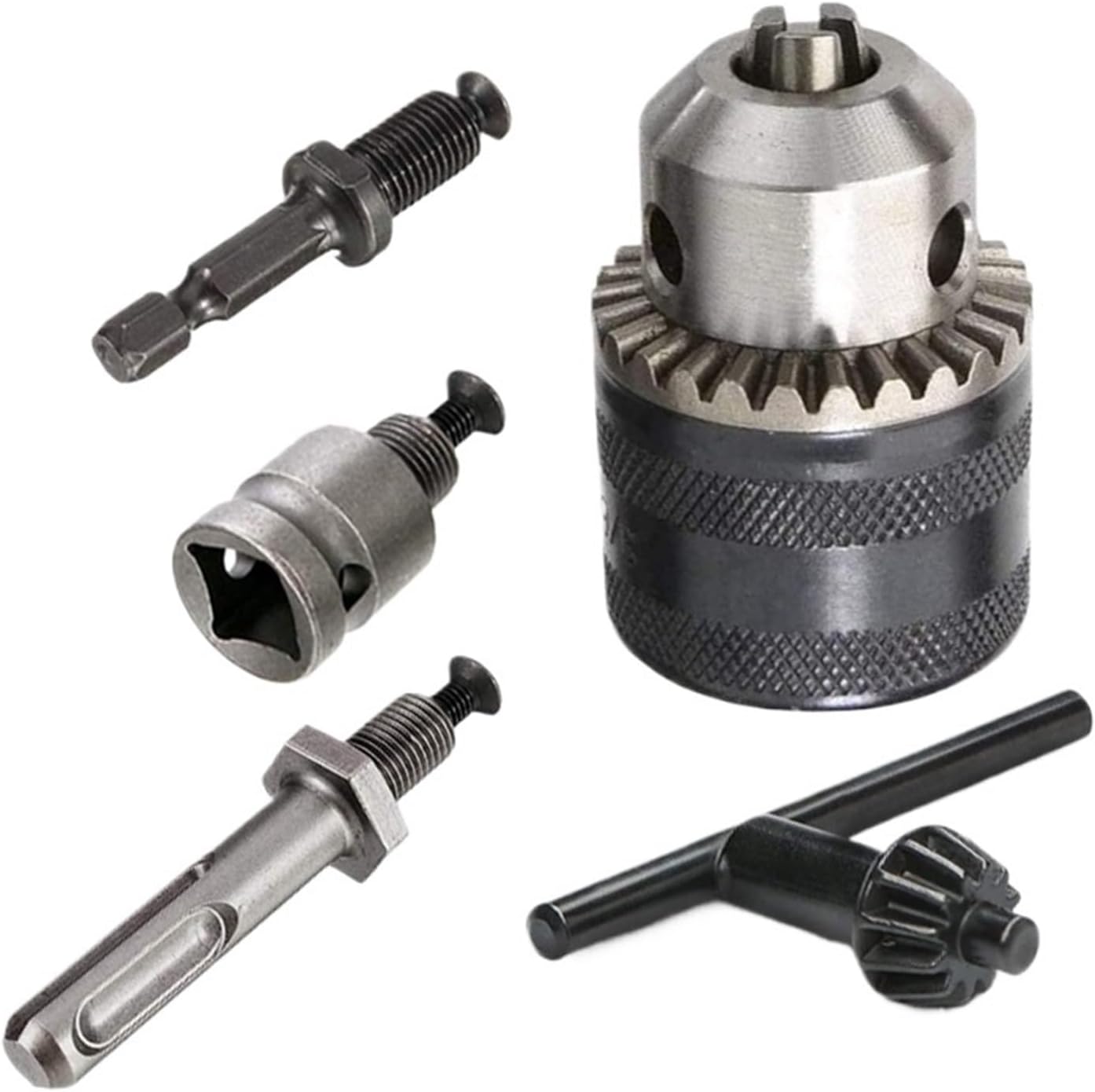 1pc 1.5-13mm Converter 1/2 20UNF Key Drill Chuck Thread Quick Change Adapter SDS 1/4 Impact Driver Wrench Bit Connecting Rod Hex(C (3pcs Set))