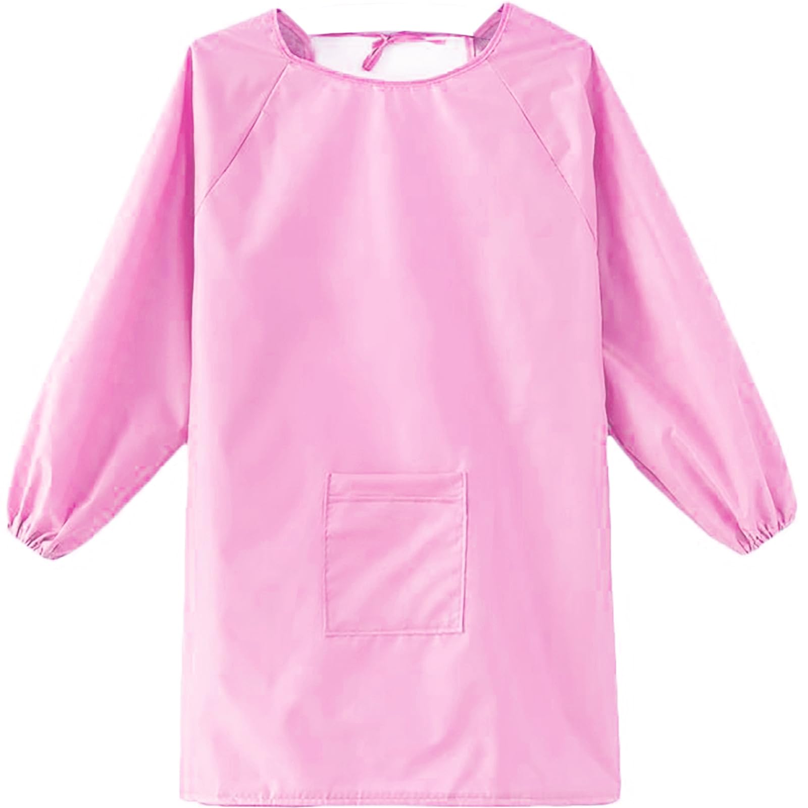 YeeHeen Art Smock Artist Painting Apron Waterproof Long Sleeve Smock with Pocket Pink XXXL