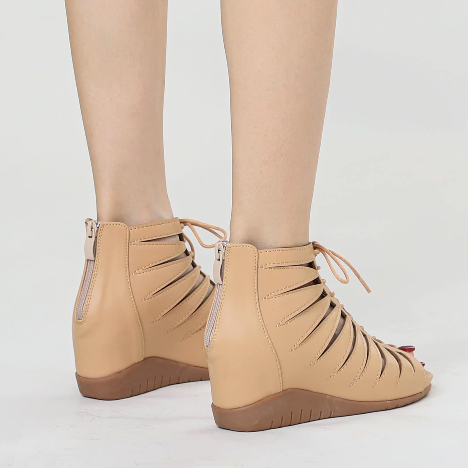 Sandali Comodi Sandalo Donna Estivo Elegante Sandali con zeppa da donna da spiaggia con bohémien romani alla etnica Scarpe Cerimonia Zeppa Estive Zeppe Estive Eleganti Tacco