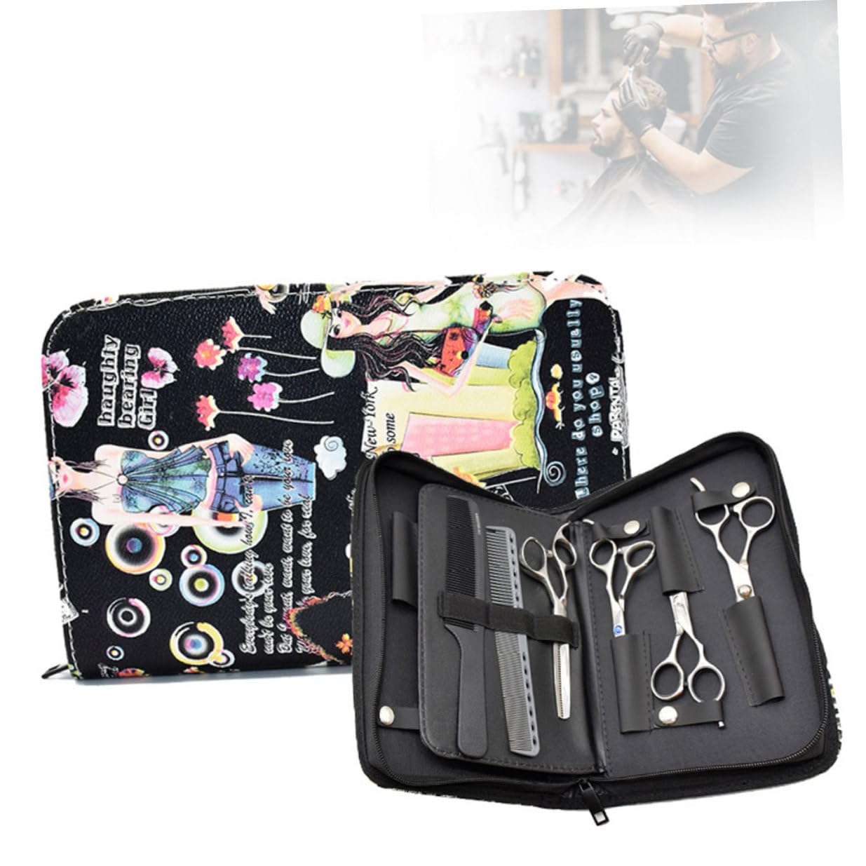 Borsa da Vita per Parrucchieri Multi-tasche Organizer per Forbici e Pettini Custodia Professionale per Strumenti da Resistente e Spaziosa per Saloni e Viaggi