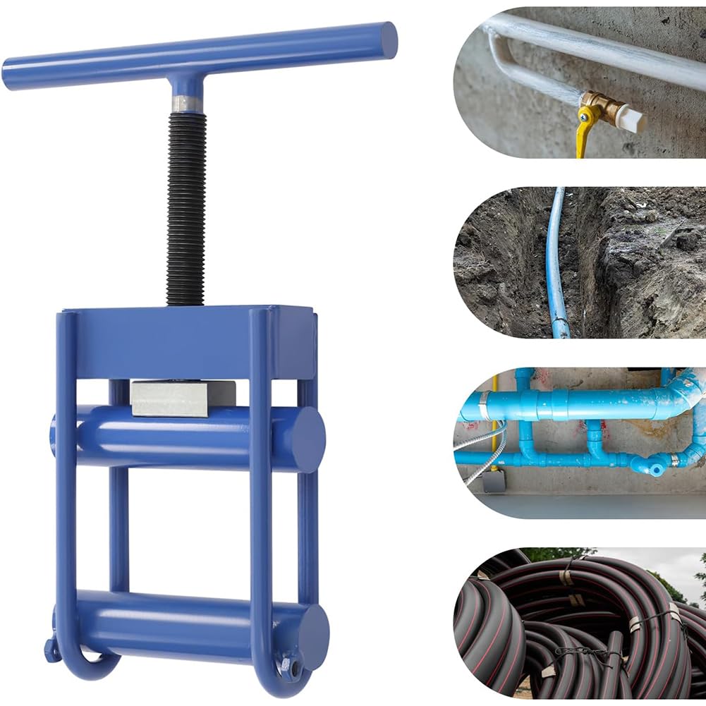 DN63 Manual Tubería Apriete Abrazadera, 0-63mm Tubería De Agua Herramienta De Cierre para PE, PVC, PPR, Tuberías De PP Mantenimiento, Emergencia Reparación De Fontanería