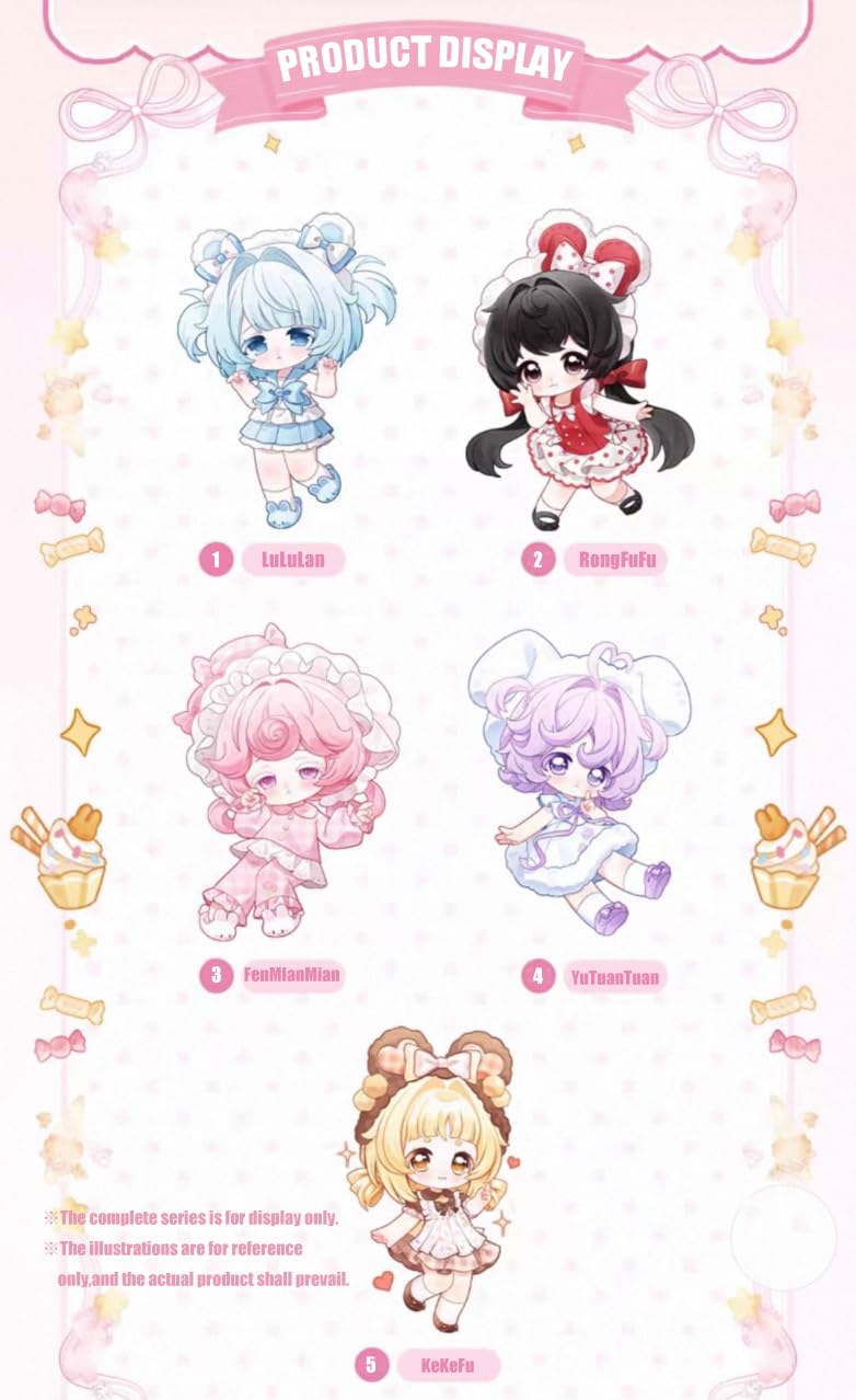 TOYVERSE COME4FREE BJD Bonnie, seria czwartej generacji pasztetów marzeń, KeKeFu, Collector's Edition, 1 szt./16 cm, lalka BJD, ruchome lalki z ubrankami dla lalek, prezent urodzinowy, 15+