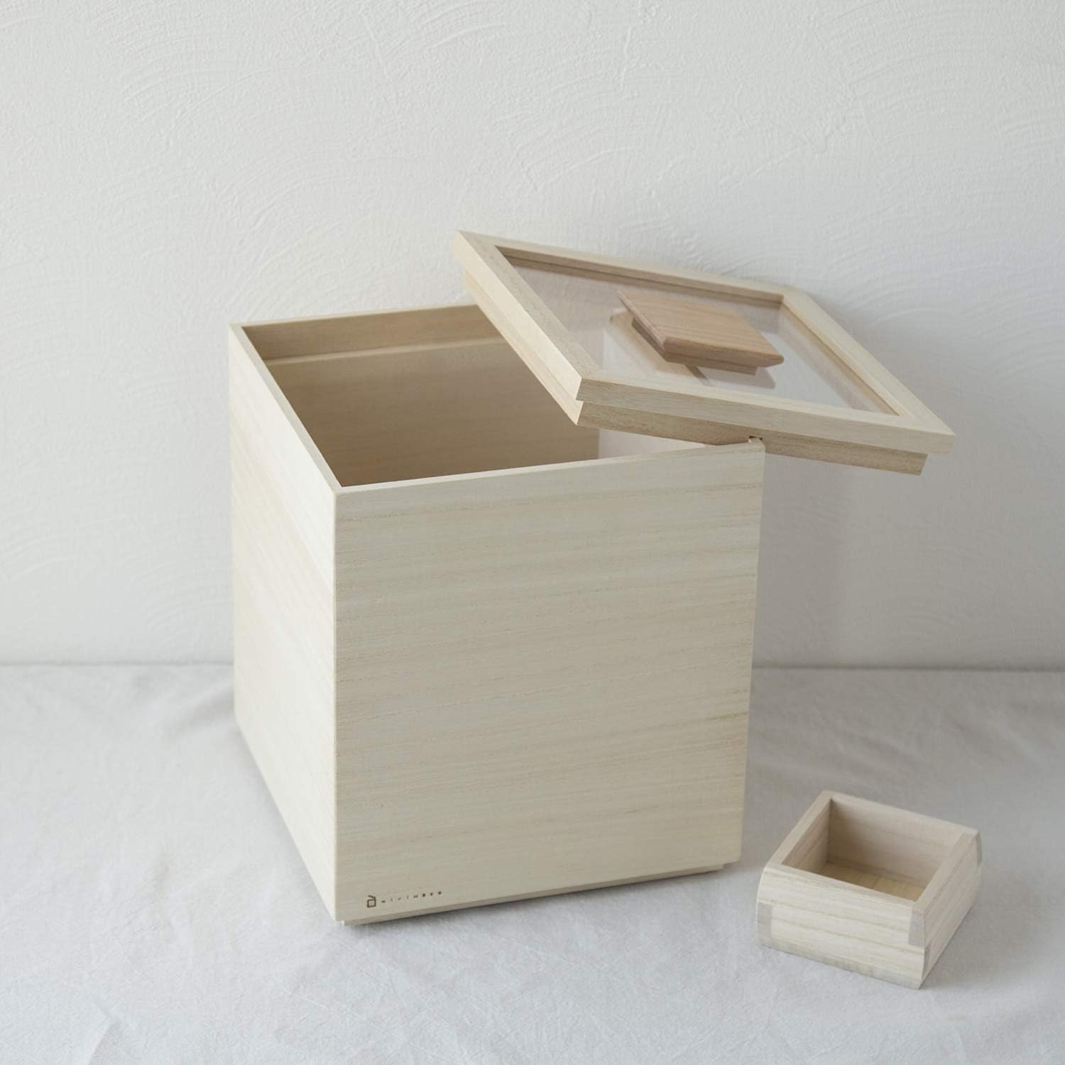 かもしか道具店 桐のお米びつ 日本製 ライスボックス ライスストッカー 5kg 桐製 5キロ おしゃれ 収納 木製 米 桐 木 米びつ