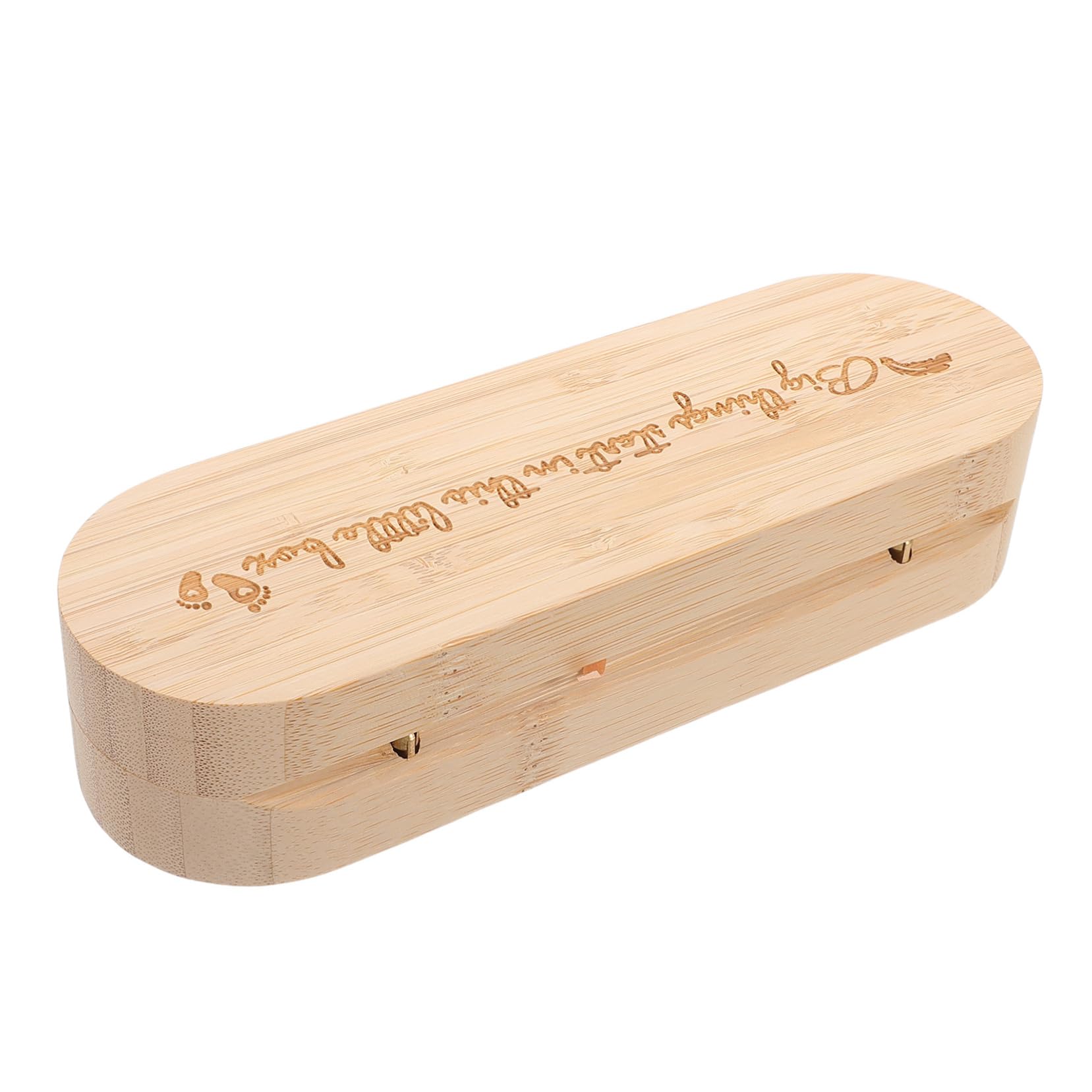 CORHAD Wooden Pregnancy Test Keepsake Box Elegant Announcement Container for Newborn Reveal User Friendly Design Versatile Memory Souvenir Holder for Parents and Family