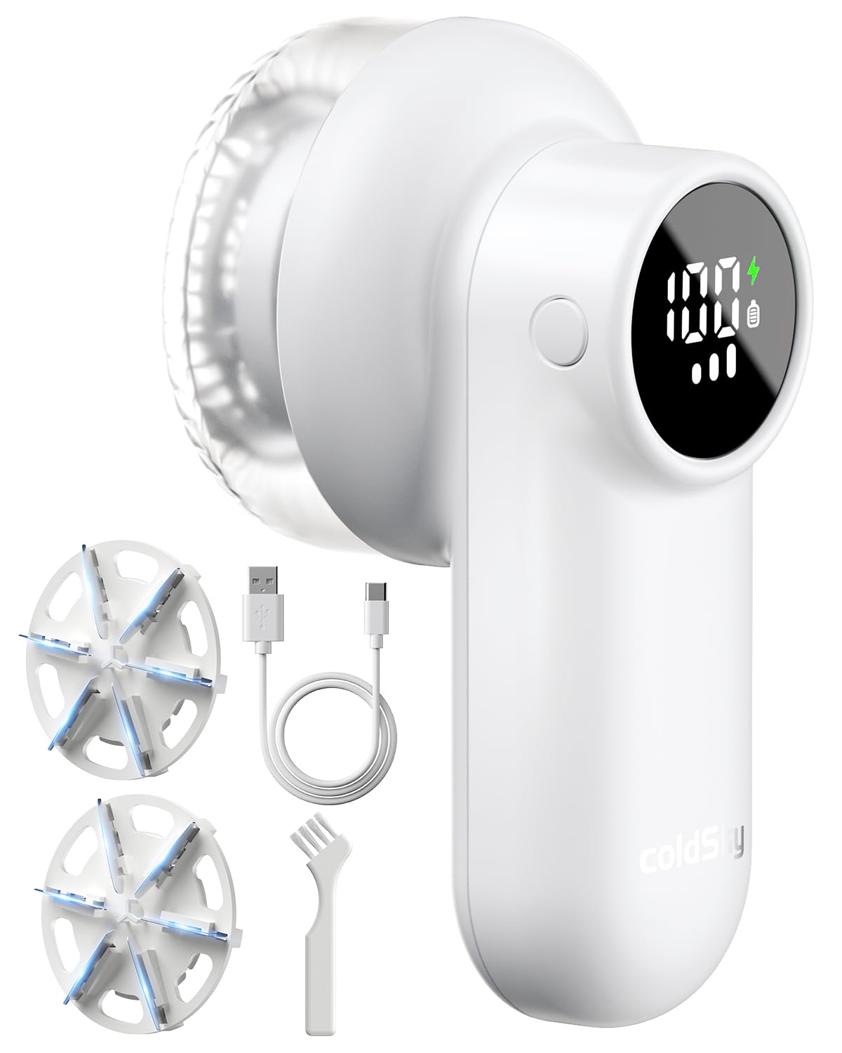 Défuzzer pour enlever les peluches et rasoir à tissu rotatif à batterie