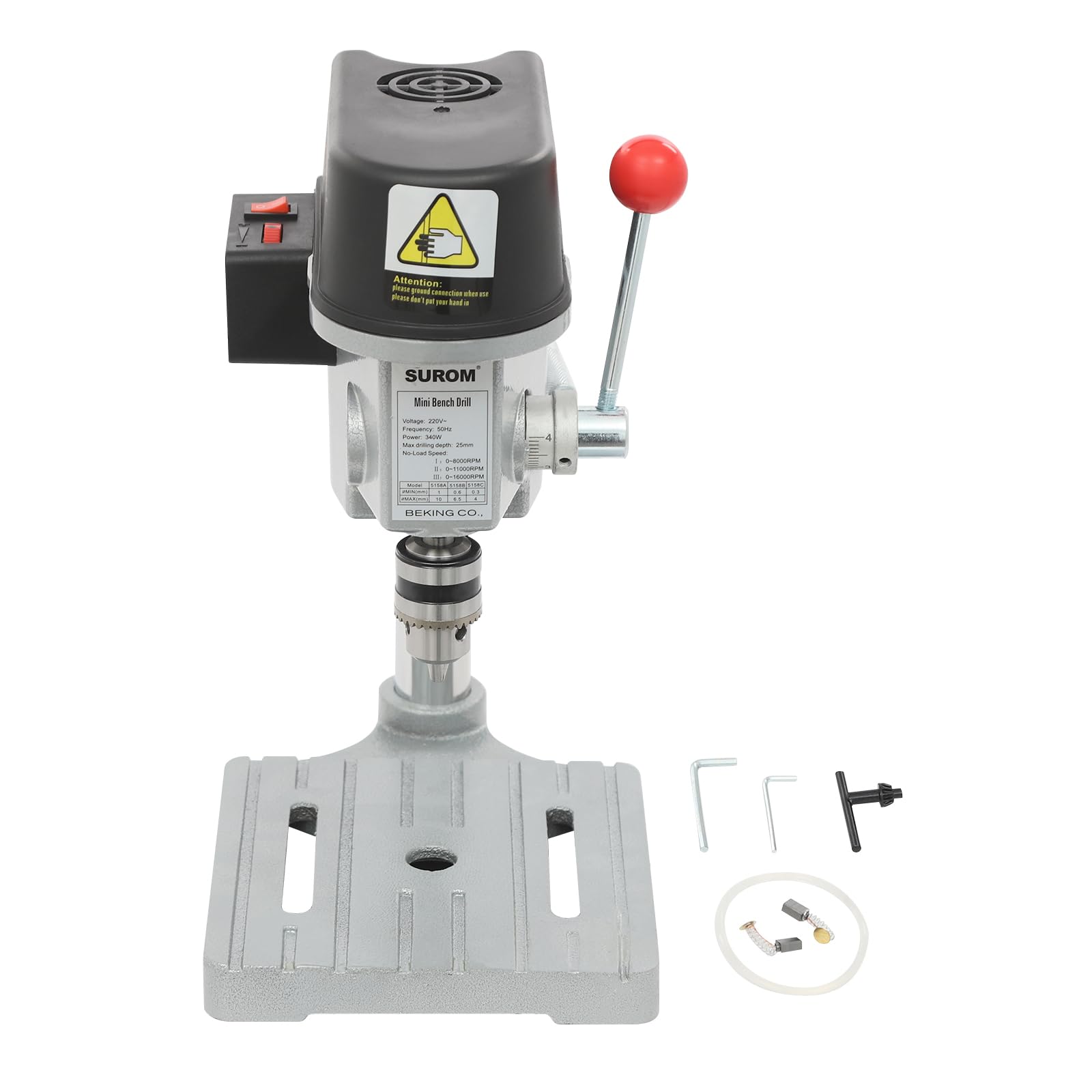 Trapano da tavolo portatile 340 W 5158A Mini trapano a colonna elettrico Trapano da banco portatile