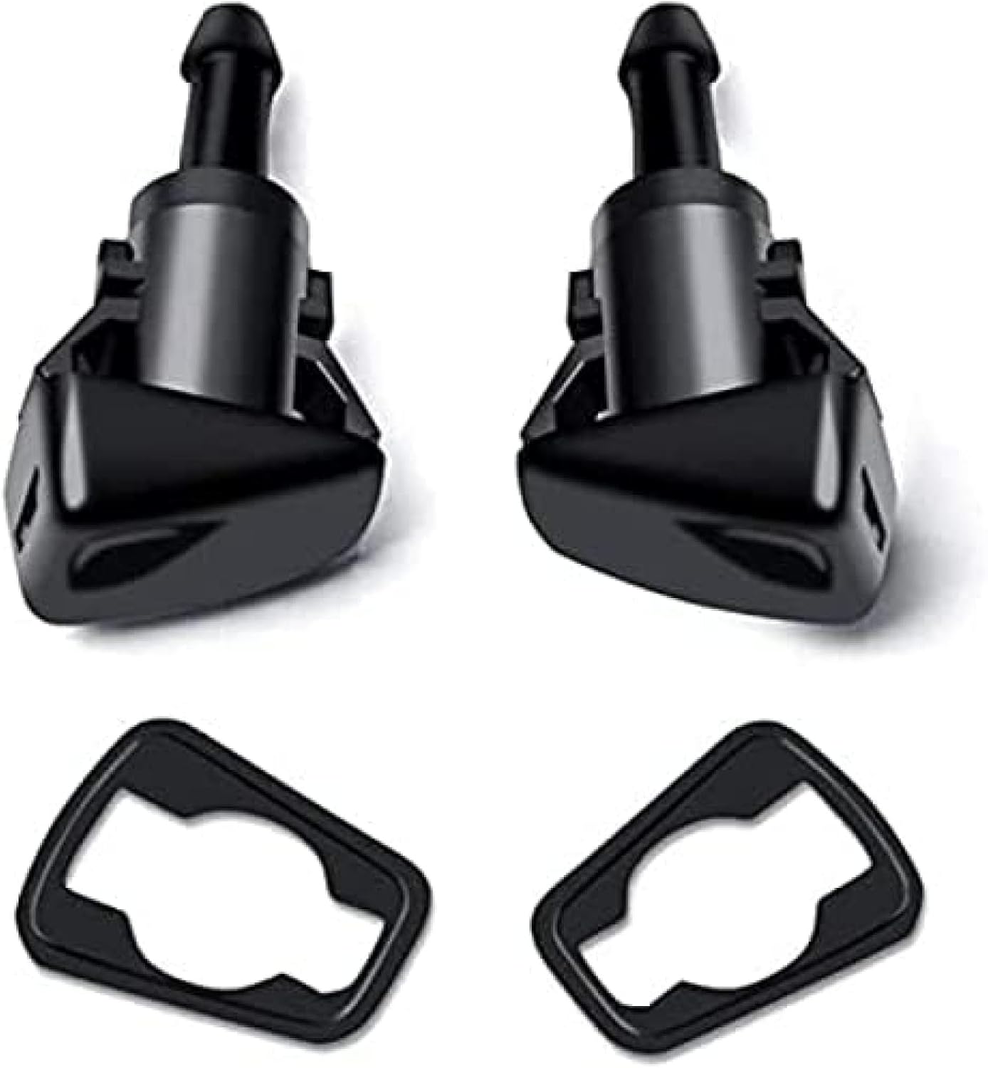 Car Wiper Nozzle 2 Pcs Car Windshield Washer Wiper Water Spray Nozzle Auto Water Jet, for Jeep for Compass 2007 2008 2009 2010 Replacement Parts