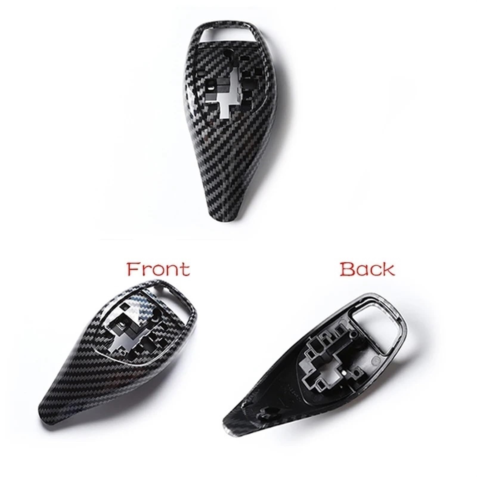 Per BMW Per 1 2 3 4 5 6 Serie Car Center Pomello Del Cambio Leva Del Cambio Trim Copertura Interni Auto Pomello Del Cambio Copertura Centrale Adesivi Per Interni Auto(Carbon fiber,LHD)