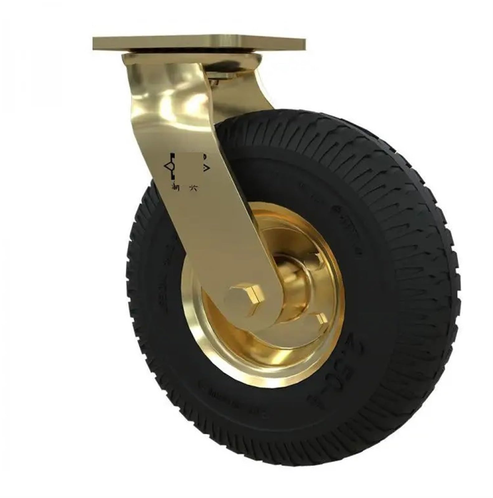 DFLPBHAV 41 Pcs Caster 8-inch Inflatable Wheel Rubber Hotel Luggage Cart Air Universal