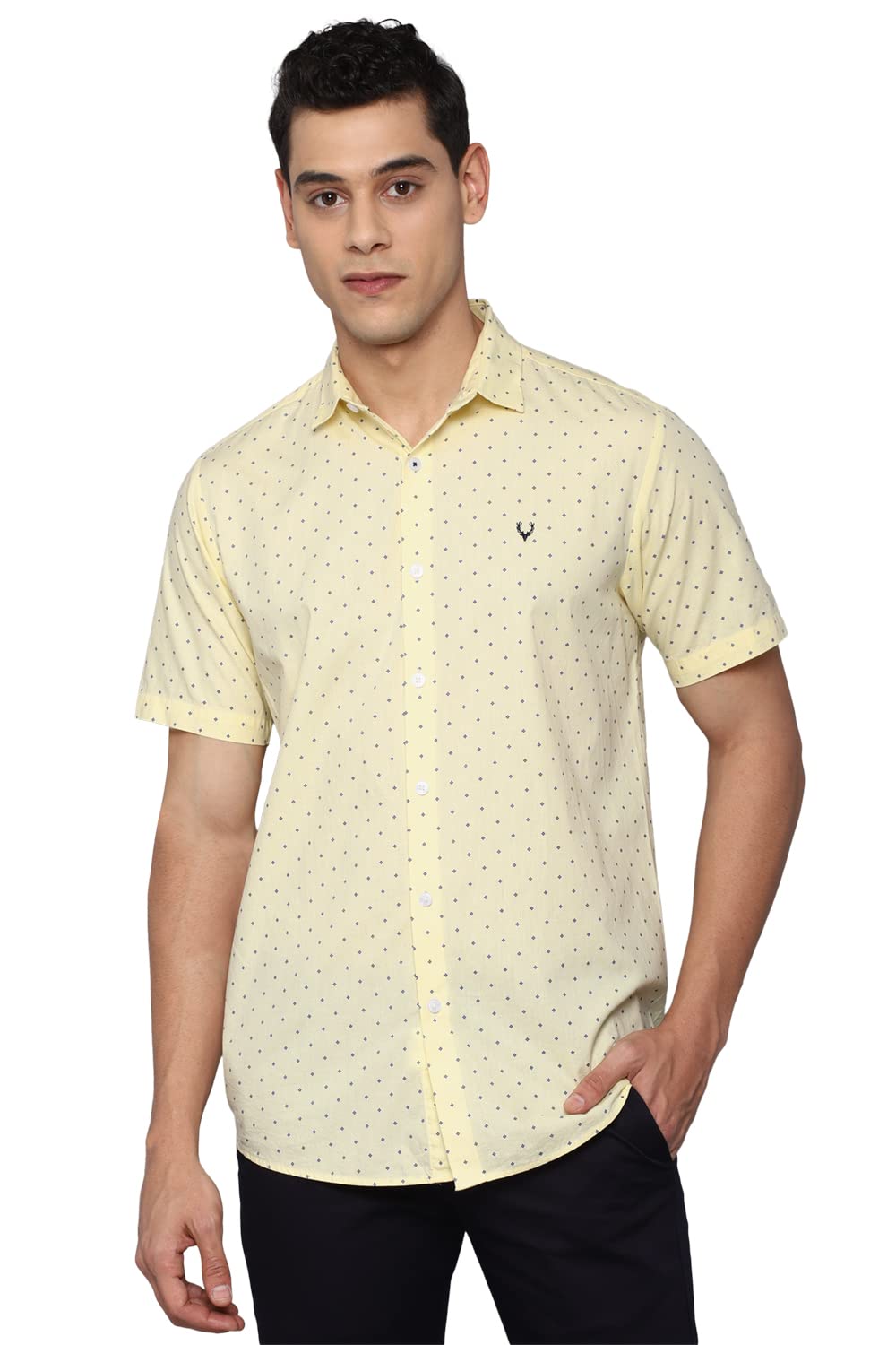 Allen SollyMen Cotton Printed Regular Fit Shirt