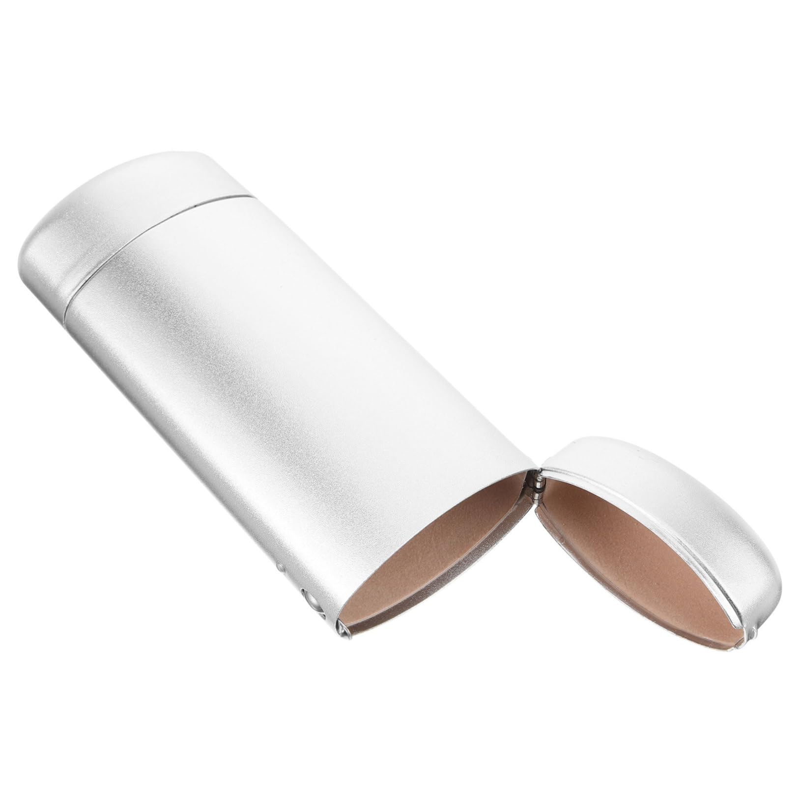 Homoyoyo Brillenetui aus Aluminium Brillenfall für Frauen Sonnenbrillenetui faltbar Gläser Brillenetui-Organizer Brillenetuis Brillenkoffer Lesebrille Fall Aluminiumlegierung Silber